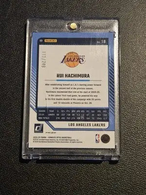 2024-25 Donruss Optic #18 Rui Hachimura Premium Box Set #/249 - Basketball Card Box