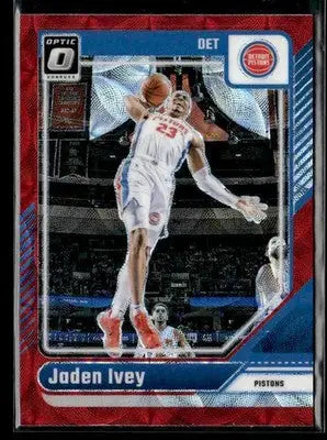 2024-25 Donruss Optic #182 Jaden Ivey Red International - Basketball Card Single