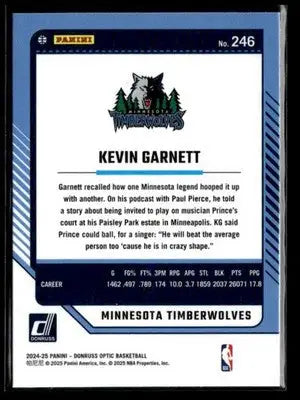 2024-25 Donruss Optic #246 Kevin Garnett - Basketball Card Single