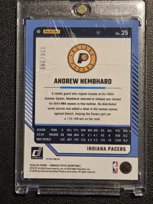 2024-25 Donruss Optic #25 Andrew Nembhard Premium Box Set #/249 - Basketball Card Single