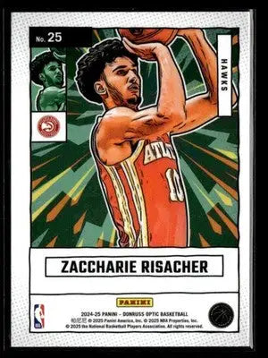 2024-25 Donruss Optic #25 Zaccharie Risacher Net Marvels RC Atlanta Hawks - Basketball Card Single