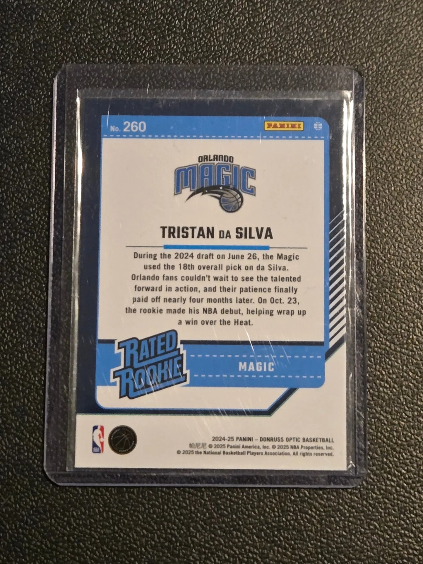 2024-25 Donruss Optic #260 Tristan da Silva - Basketball Card Single