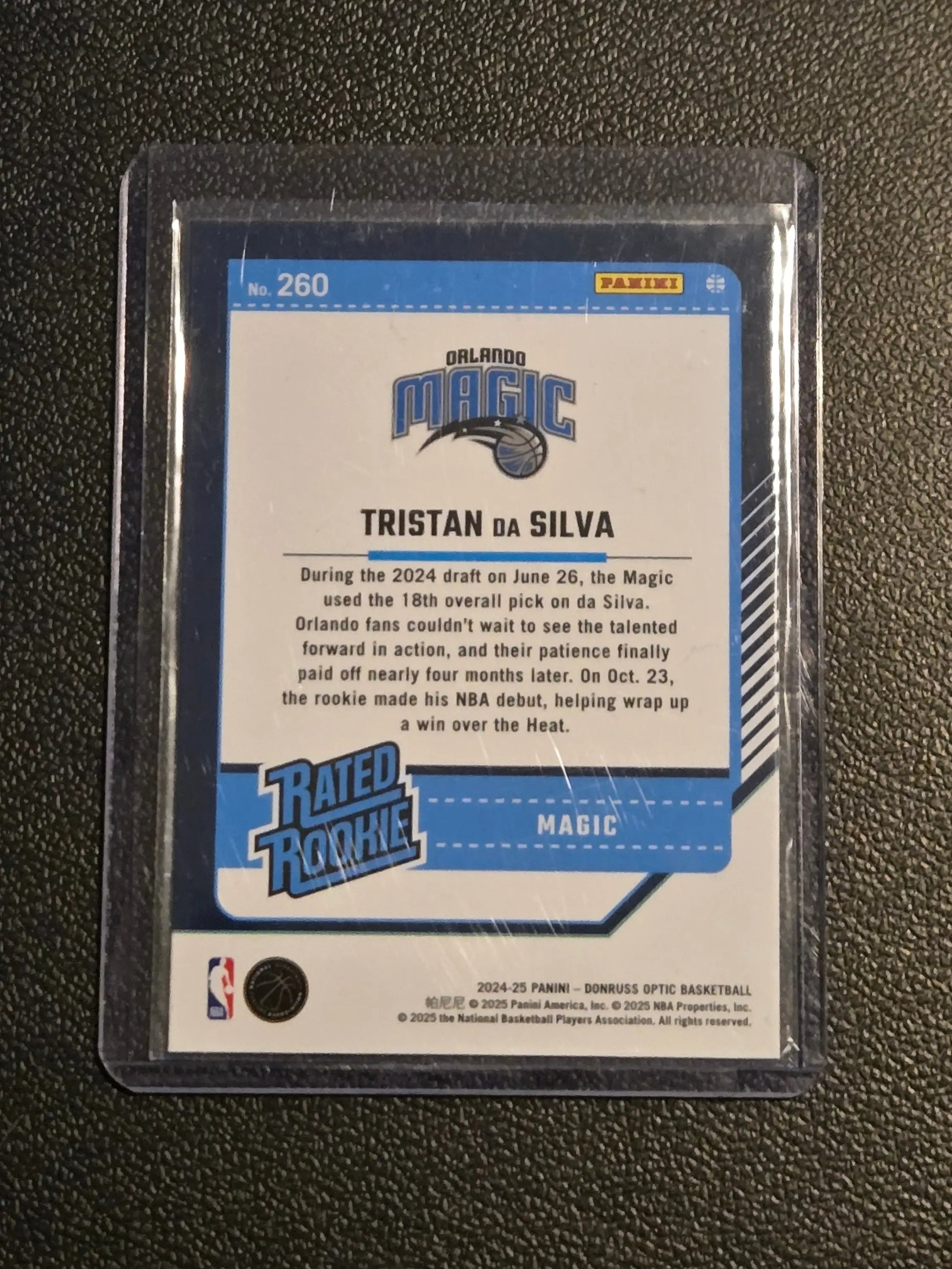 2024-25 Donruss Optic #260 Tristan da Silva - Basketball Card Single