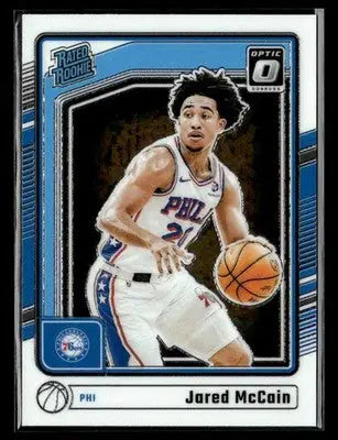 2024-25 Donruss Optic #270 Jared McCain Base Philadelphia 76ers - Basketball Card Single