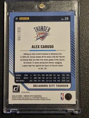 2024-25 Donruss Optic #28 Alex Caruso Premium Box Set #/249 - Basketball Card Box