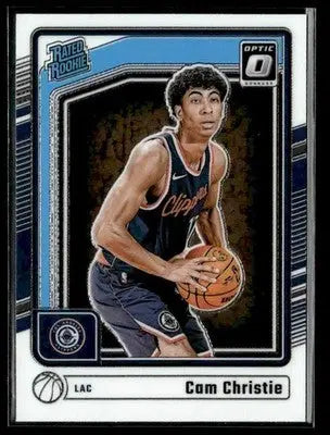2024-25 Donruss Optic #284 Cam Christie Base RC Los Angeles Clippers - Basketball Card Single