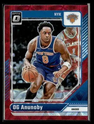 2024-25 Donruss Optic #51 OG Anunoby Red Scope Prizm New York Knicks - Basketball Card Single