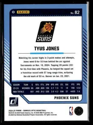 2024-25 Donruss Optic #82 Tyus Jones - Basketball Card Single