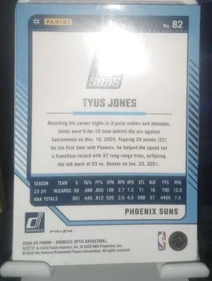 2024-25 Donruss Optic #82 Tyus Jones Foil Phoenix Suns NBA