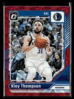 2024-25 Donruss Optic #9 Klay Thompson Red International - Basketball Card Single