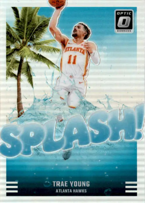 2024-25 Donruss Optic #9 Trae Young Splash! Holo - Basketball Card Single