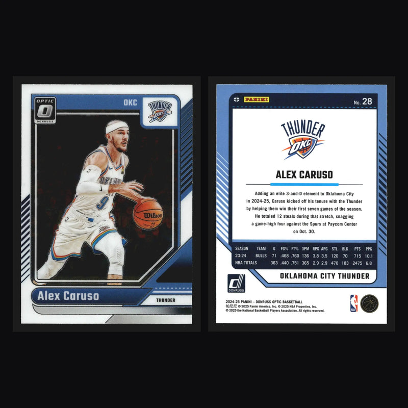 2024-25 Donruss Optic Alex Caruso #28 Oklahoma City Thunder - Basketball Card Single