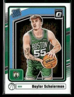 2024-25 Donruss Optic Baylor Scheierman #263 Base RC Boston Celtics - Basketball Card Single