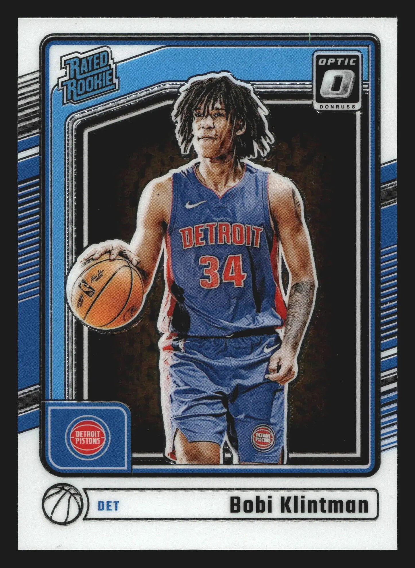 2024-25 Donruss Optic Bobi Klintman #289 Rated Rookie RC Detroit Pistons