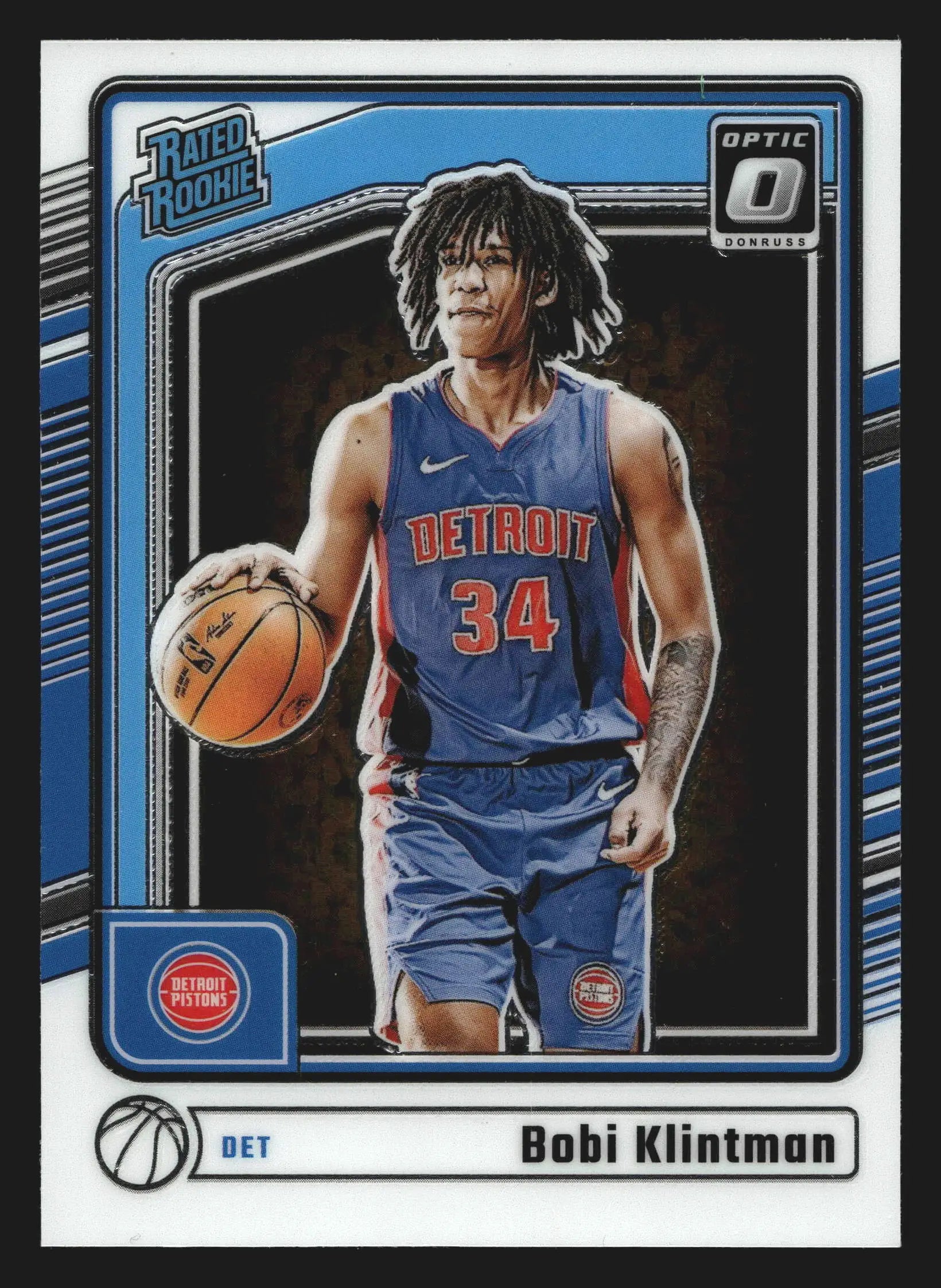 2024-25 Donruss Optic Bobi Klintman #289 Rated Rookie RC Detroit Pistons