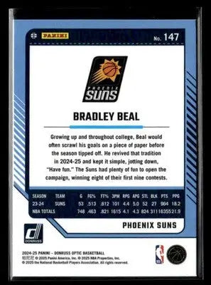 2024-25 Donruss Optic Bradley Beal #147 Phoenix Suns