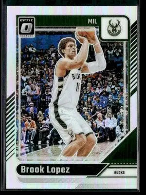 2024-25 Donruss Optic Brook Lopez #116 Holo Prizm Milwaukee Bucks - Basketball Card Single
