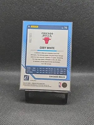 2024-25 Donruss Optic Coby White Red Velocity Prizm #76 /299 Bulls - Basketball Card Single