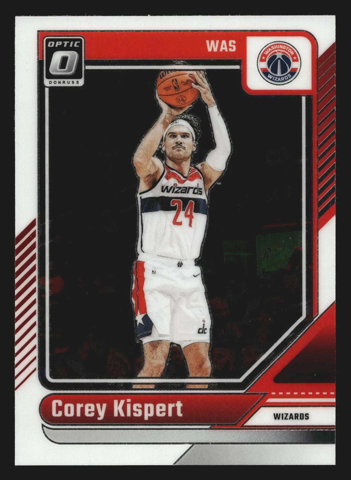 2024-25 Donruss Optic Corey Kispert #183 Wizards - Basketball Card Single