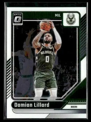 2024-25 Donruss Optic Damian Lillard #83 Base Milwaukee Bucks - Basketball Card Single