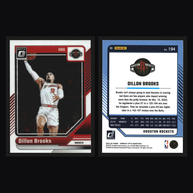 2024-25 Donruss Optic Dillon Brooks #194 Houston Rockets