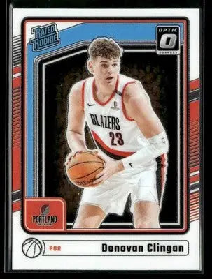 2024-25 Donruss Optic Donovan Clingan #272 RC Portland Trail Blazers