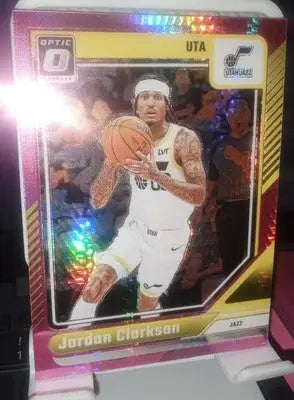 2024-25 Donruss Optic Glitter Foil Jordan Clarkson 122 Utah Jazz - Basketball Card Single