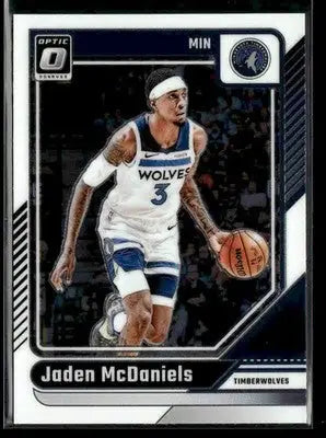 2024-25 Donruss Optic Jaden McDaniels #40 Minnesota Timberwolves