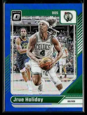 2024-25 Donruss Optic Jrue Holiday #41 Blue Prizm SN #/49 Boston Celtics