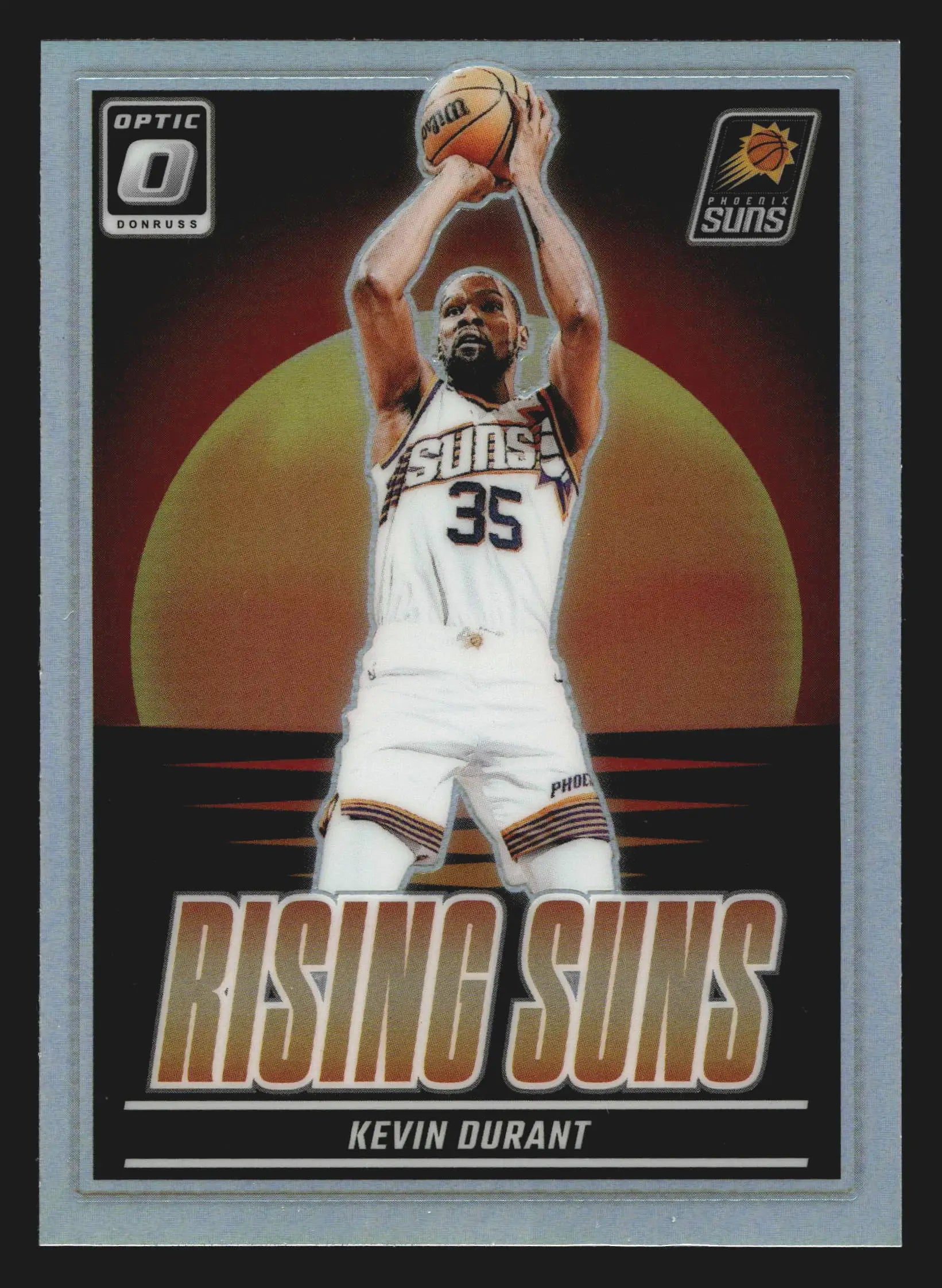 2024-25 Donruss Optic Kevin Durant #11 Rising Suns Holo Prizm Phoenix Suns - Basketball Card Single