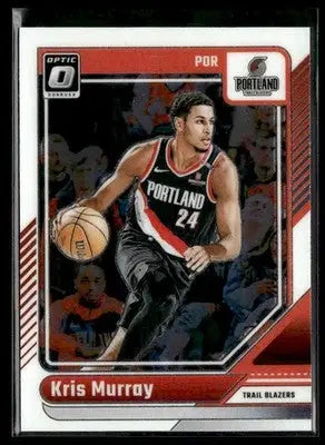 2024-25 Donruss Optic Kris Murray #136 Portland Trail Blazers