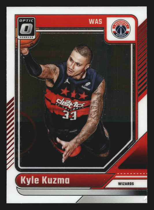 2024-25 Donruss Optic Kyle Kuzma #10 Wizards - Basketball Card Single