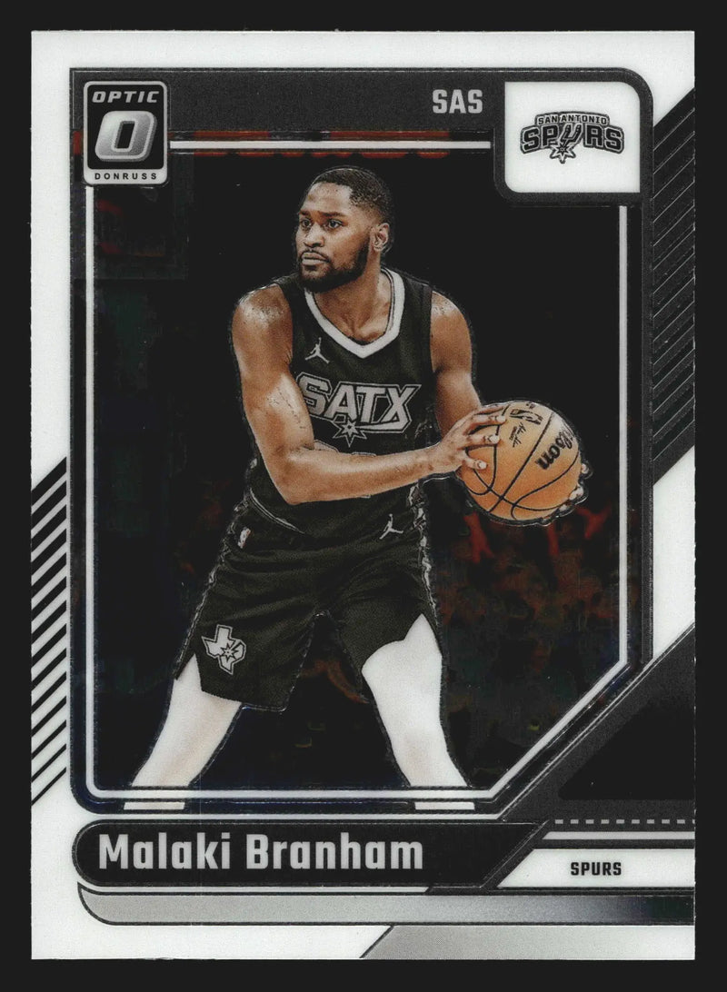 2024-25 Donruss Optic Malaki Branham #39 San Antonio Spurs - Basketball Card Single
