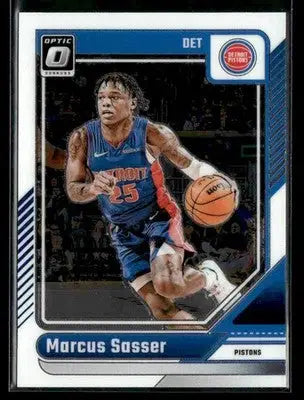 2024-25 Donruss Optic Marcus Sasser #202 Detroit Pistons