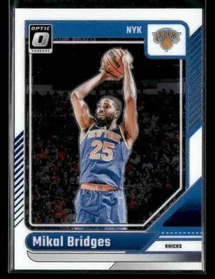 2024-25 Donruss Optic Mikal Bridges #217 New York Knicks