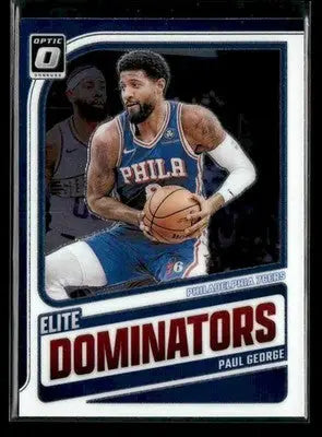 2024-25 Donruss Optic Paul George #11 Elite Dominators Philadelphia 76ers - Basketball Card Single