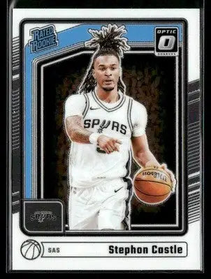 2024-25 Donruss Optic Stephon Castle #254 RC San Antonio Spurs