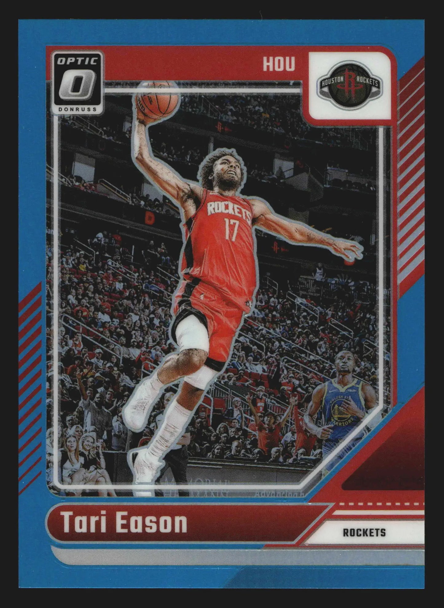 2024-25 Donruss Optic Tari Eason #185 Aqua Prizm /225 Houston Rockets