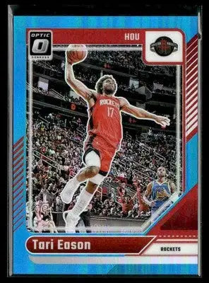 2024-25 Donruss Optic Tari Eason #185 Aqua SN #/225 Houston Rockets