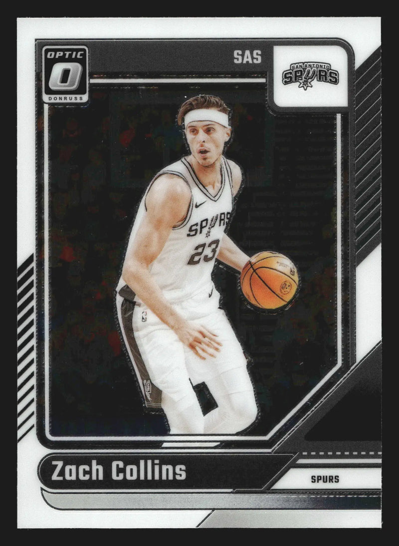 2024-25 Donruss Optic Zach Collins #204 San Antonio Spurs - Basketball Card Single