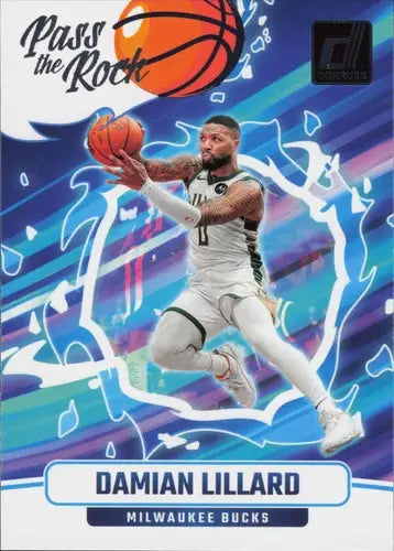 2024-25 Donruss Pass the Rock #1 Damian Lillard NM-MT Bucks ID:80763 - Basketball Card Single