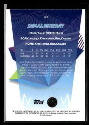 2024-25 Finest #121 Jamal Murray Purple Geometric Refractor #/75 - Basketball Card Single