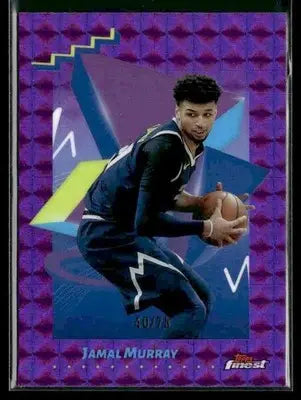 2024-25 Finest #121 Jamal Murray Purple Geometric Refractor #/75 - Basketball Card Single