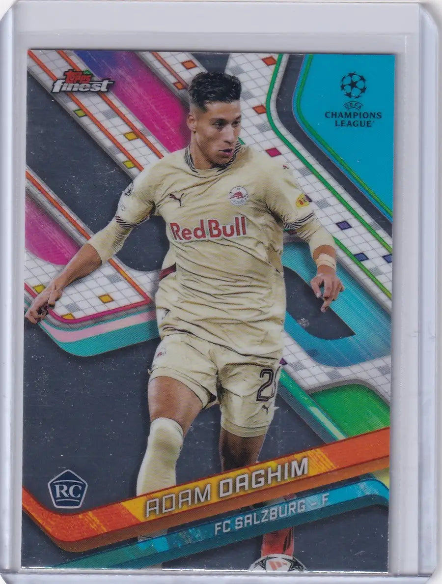 2024-25 Finest Adam Daghim soccer card FC Salzburg RC collectible product