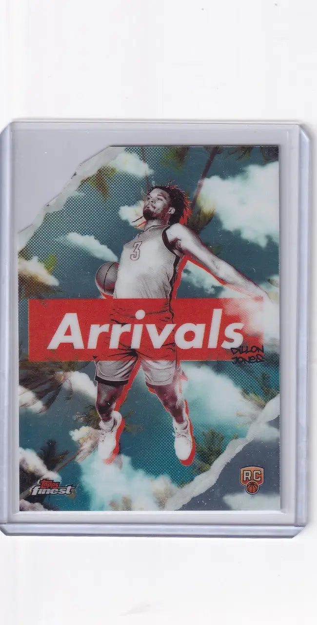 Basketball trading card of Dillon Jones Oklahoma City Thunder from 2024-25 Finest Basketball Arrivals