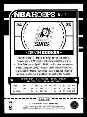 2024-25 Hoops #1 Devin Booker - Basketball Card Single
