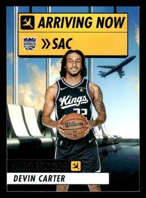Basketball card of Devin Carter from 2024-25 Hoops Carter Arriving collection