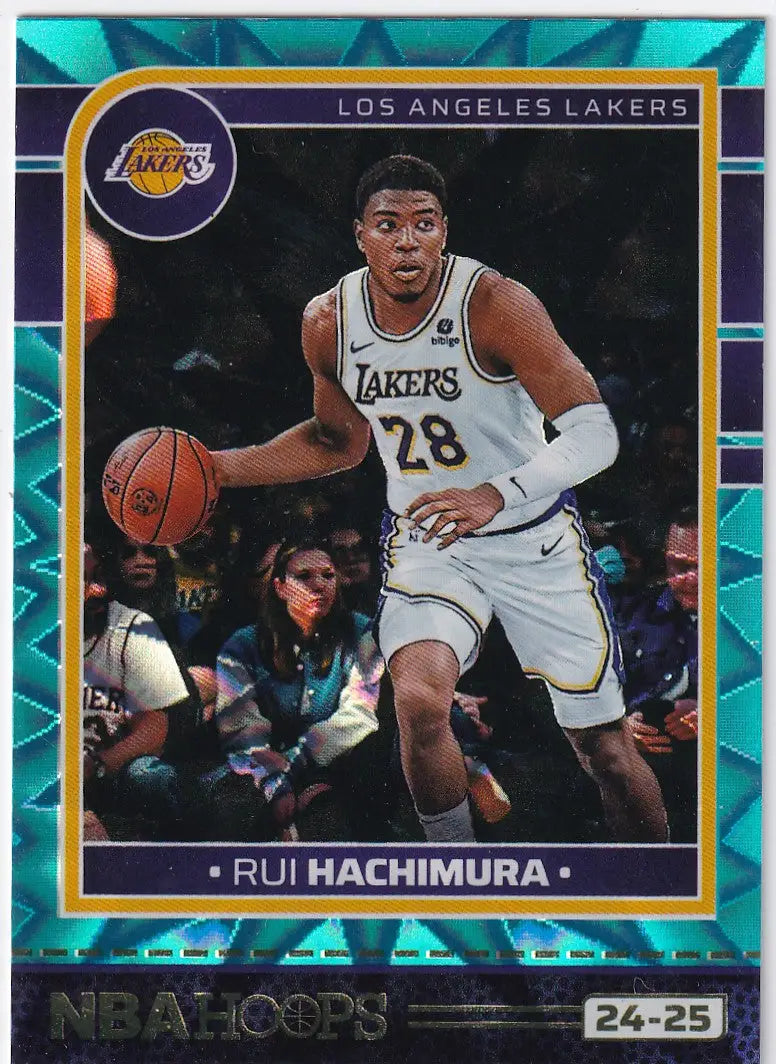 2024-25 HOOPS #117 RUI HACHIMURA TEAL EXPLOSION- LOS ANGELES LAKERS