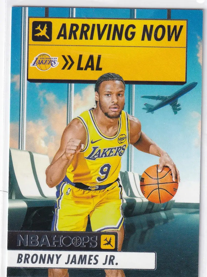 2024-25 HOOPS #12 BRONNY JAMES JR ARRIVING NOW- LOS ANGELES LAKERS