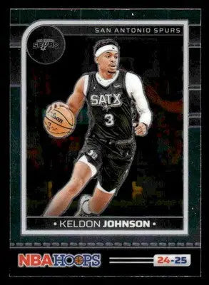 2024-25 Hoops #140 Keldon Johnson Premium - Basketball Card Single